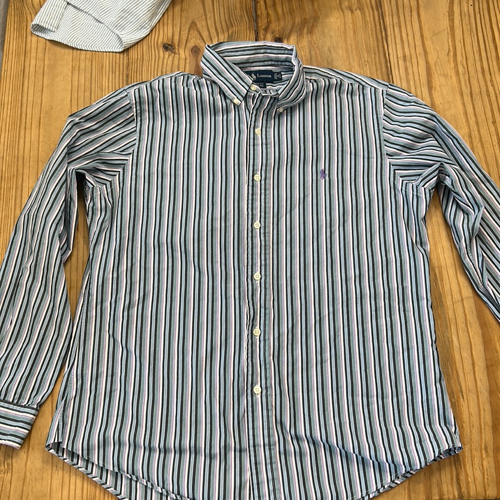 Ralph Lauren Custom Fit Button Up 16 3435
